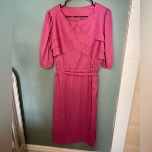 VINTAGE 80s pink dress